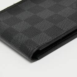 Pre Owned Louis Vuitton Damier Graphite Canvas Slender Wallet
