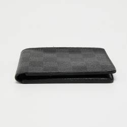 Pre Owned Louis Vuitton Damier Graphite Canvas Slender Wallet