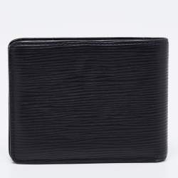 Louis Vuitton Black Epi Leather Slender Wallet