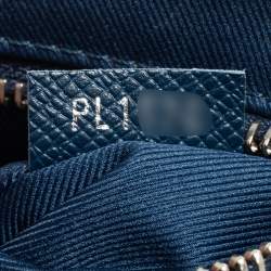 Pre Owned Louis Vuitton Blue Taiga Leather Roman PM Messenger Bag