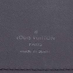 Pre Owned Louis Vuitton Black Damier Infini Leather Brazza Wallet
