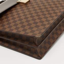 Pre Owned Louis Vuitton Damier Ebene Canvas Altona Briefcase GM