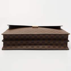 Pre Owned Louis Vuitton Damier Ebene Canvas Altona Briefcase GM