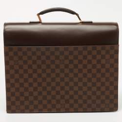 Pre Owned Louis Vuitton Damier Ebene Canvas Altona Briefcase GM