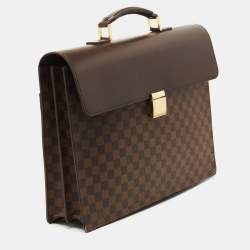 Pre Owned Louis Vuitton Damier Ebene Canvas Altona Briefcase GM