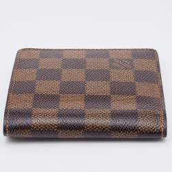 Louis Vuitton Damier Ebene Canvas Slender Wallet