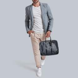 مملوكة مسبقًا Louis Vuitton Damier Graphite Canvas Porte Documents Voyage Briefcase