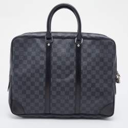 مملوكة مسبقًا Louis Vuitton Damier Graphite Canvas Porte Documents Voyage Briefcase