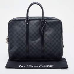 مملوكة مسبقًا Louis Vuitton Damier Graphite Canvas Porte Documents Voyage Briefcase
