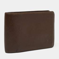 Louis Vuitton Brown Leather Bifold Compact Wallet