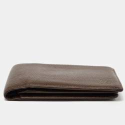 Louis Vuitton Brown Leather Bifold Compact Wallet