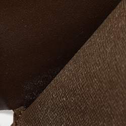 Louis Vuitton Brown Leather Bifold Compact Wallet