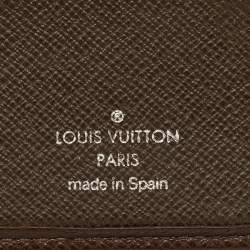 Louis Vuitton Brown Leather Bifold Compact Wallet