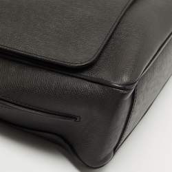 Louis Vuitton Dark Grey Taiga Leather Roman MM Bag
