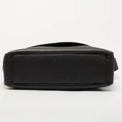 Louis Vuitton Dark Grey Taiga Leather Roman MM Bag