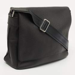 Louis Vuitton Dark Grey Taiga Leather Roman MM Bag