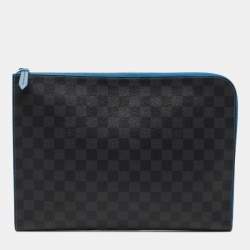 Pochette jour gm leather bag Louis Vuitton Navy in Leather - 33061043