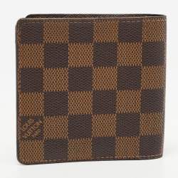 Pre Owned Louis Vuitton Damier Ebene Canvas Marco Wallet