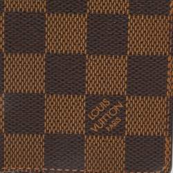Pre Owned Louis Vuitton Damier Ebene Canvas Marco Wallet