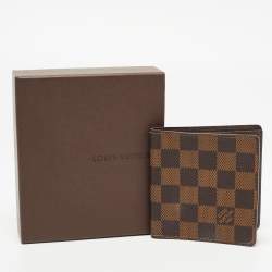 Pre Owned Louis Vuitton Damier Ebene Canvas Marco Wallet