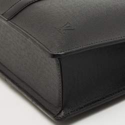 Louis Vuitton Black Taiga Leather Lozan Briefcase