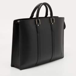 Louis Vuitton Black Taiga Leather Lozan Briefcase