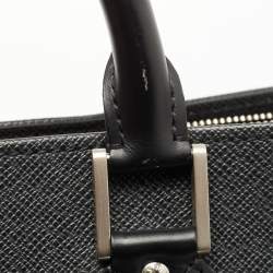 Louis Vuitton Black Taiga Leather Lozan Briefcase