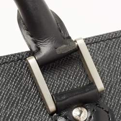 Louis Vuitton Black Taiga Leather Lozan Briefcase