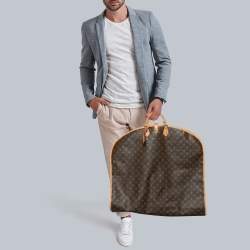 Louis Vuitton Black Monogram Eclipse Garment Bag Cover 1 Hanger 2Lv615a