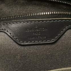 Louis Vuitton Charcoal Black Leather Utah Acoma Bag