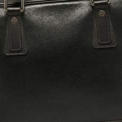 Louis Vuitton Charcoal Black Leather Utah Acoma Bag