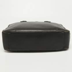 Louis Vuitton Charcoal Black Leather Utah Acoma Bag