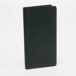 Louis Vuitton Green Taiga Leather Long Bifold Wallet