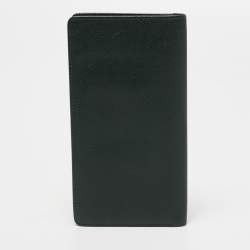 Louis Vuitton Green Taiga Leather Long Bifold Wallet