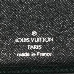 Louis Vuitton Green Taiga Leather Long Bifold Wallet