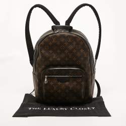 Louis Vuitton Black Monogram Macassar Canvas and Leather Josh Backpack
