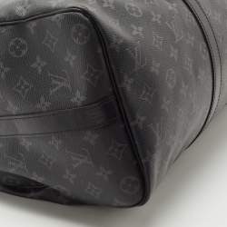 Louis Vuitton Monogram Eclipse Canvas Keepall Bandoulière 45 