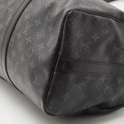 Louis Vuitton Monogram Eclipse Canvas Keepall Bandoulière 45 
