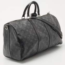 Louis Vuitton Monogram Eclipse Canvas Keepall Bandoulière 45 
