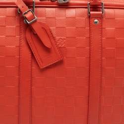 Louis Vuitton Orange Damier Infini Leather Porte Documents Voyage Briefcase