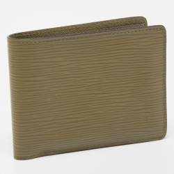 Pre Owned Louis Vuitton Green Epi Leather Multiple Wallet
