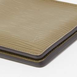 Pre Owned Louis Vuitton Green Epi Leather Multiple Wallet