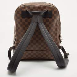 Louis Vuitton Black Damier Ebene Canvas and Leather Jake Backpack 