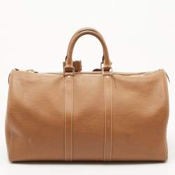 Pre Owned Louis Vuitton Cannelle Epi Leather Keepall 45 Bag