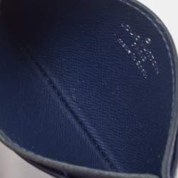 Pre Owned Louis Vuitton Indigo Epi Leather Card Holder