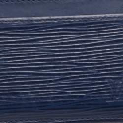 Pre Owned Louis Vuitton Indigo Epi Leather Card Holder