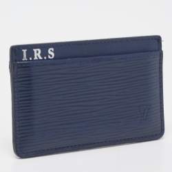 Pre Owned Louis Vuitton Indigo Epi Leather Card Holder