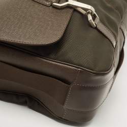 Louis Vuitton Black/Green Taiga Leather Dersou Messenger Bag