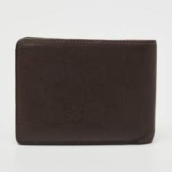 مملوكة مسبقًا Louis Vuitton Brown Infini Leather Multiple Bifold Wallet 