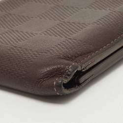 مملوكة مسبقًا Louis Vuitton Brown Infini Leather Multiple Bifold Wallet 